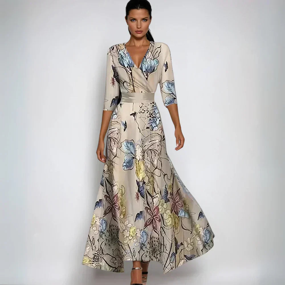 Floral Wrap Maxi Dress