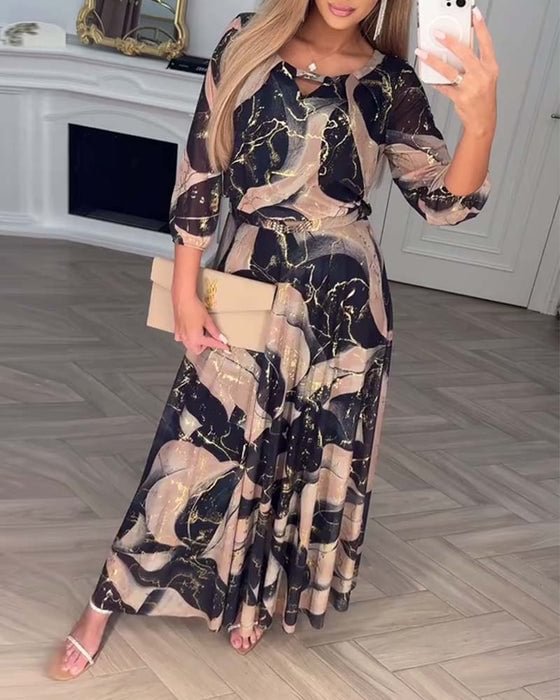 Elegant Chiffon Maxi Gown