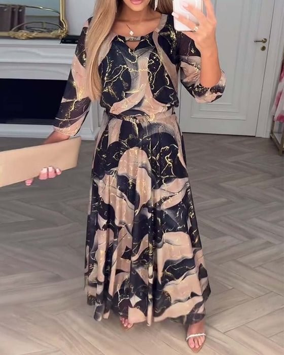 Elegant Chiffon Maxi Gown