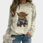 Women’s animal print sweatshirt