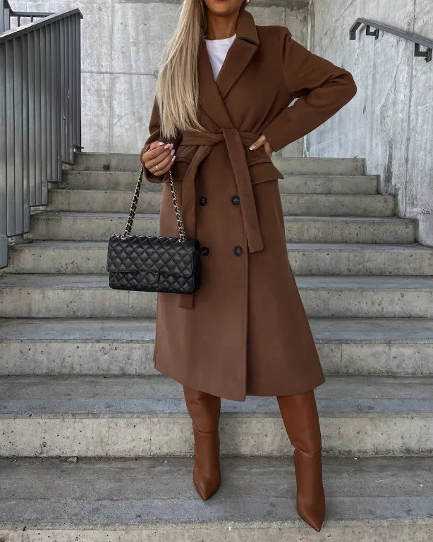 Women’s double-breasted winter coat