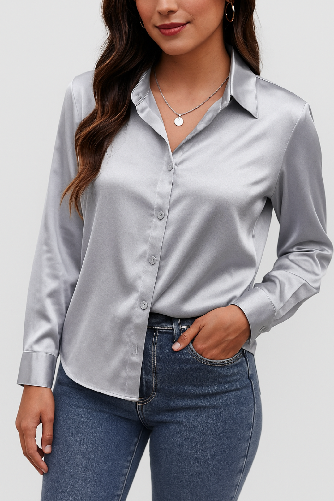 Women’s lightweight button-up shirt