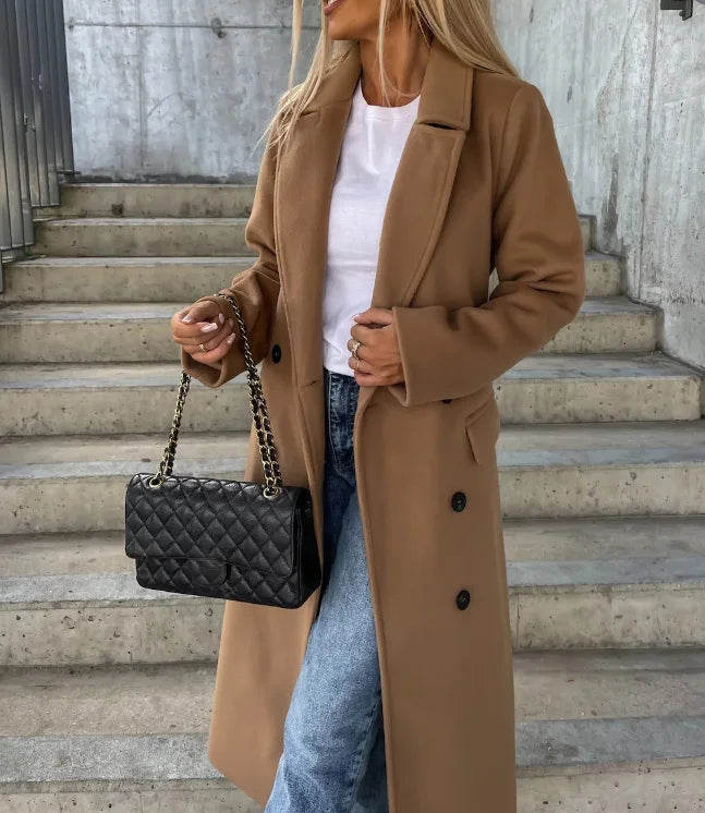 Women’s double-breasted winter coat