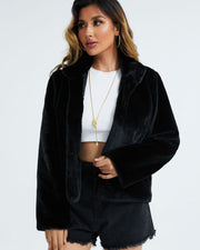 Women’s fluffy winter jacket