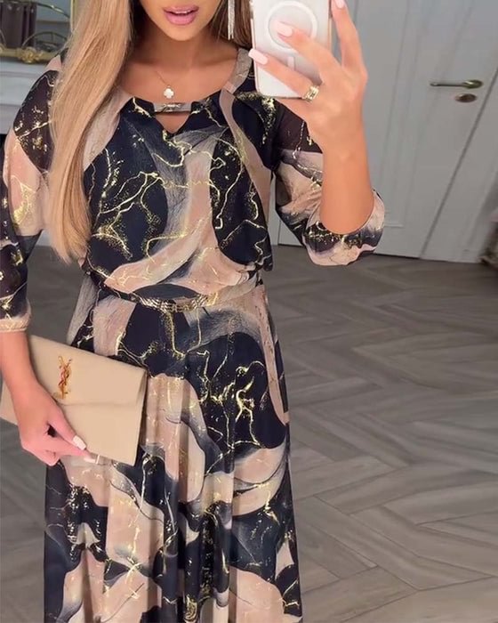 Elegant Chiffon Maxi Gown